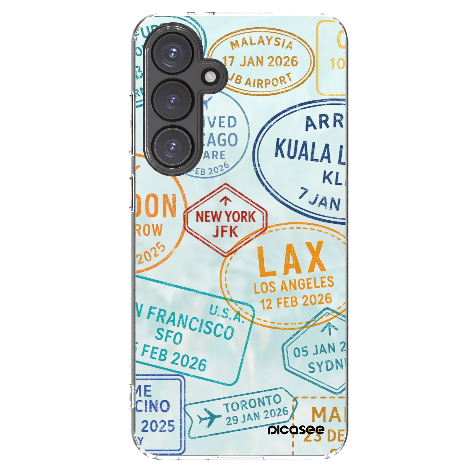 Picasee διαφανής θήκη σιλικόνης Samsung Galaxy S24 FE S721B - PASSPORT EDITION