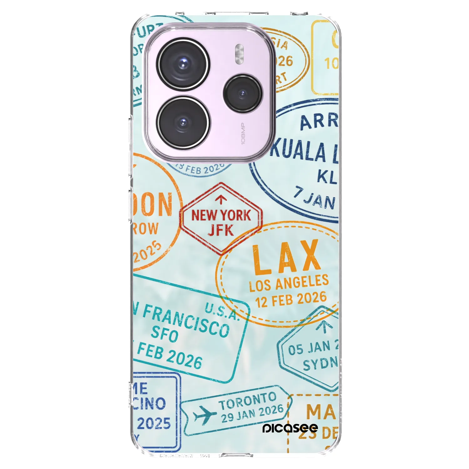 Picasee διαφανής θήκη σιλικόνης Xiaomi Redmi Note 14 5G - PASSPORT EDITION