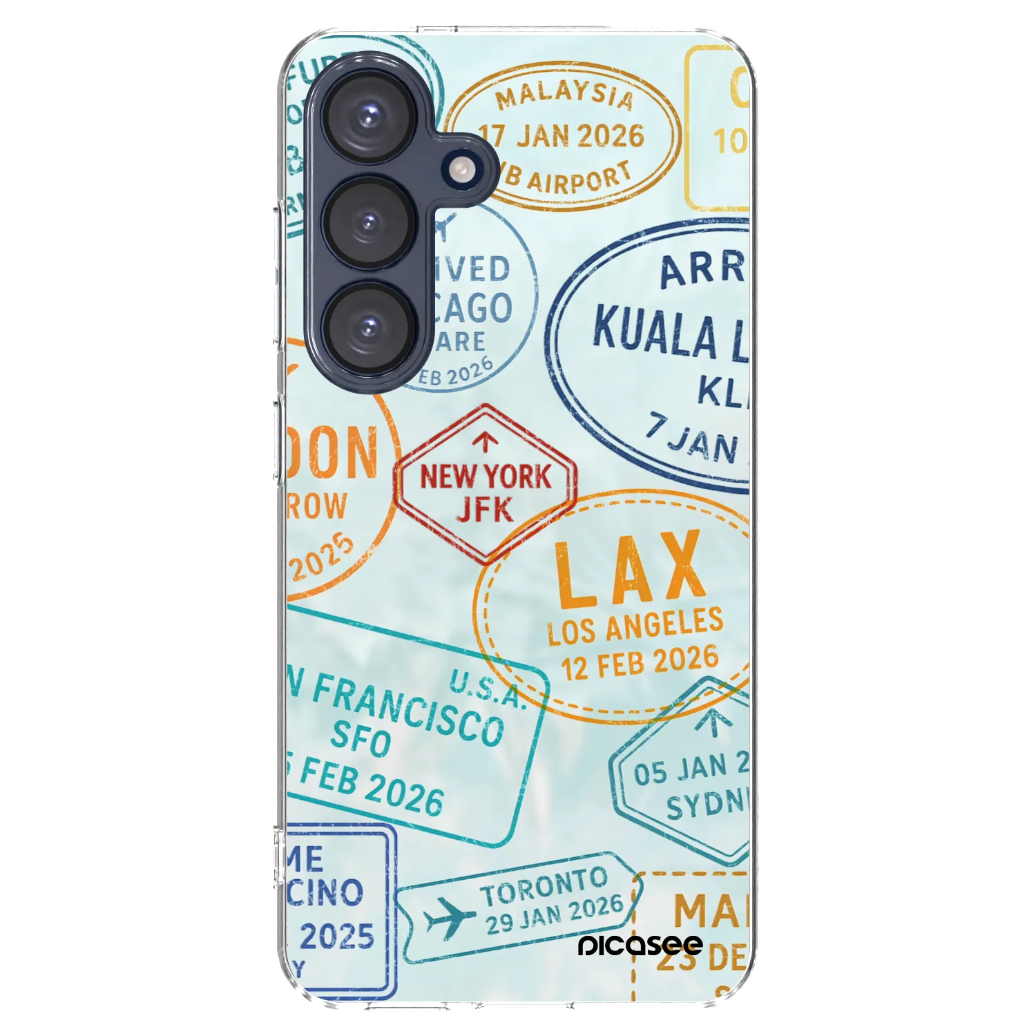 Picasee διαφανής θήκη σιλικόνης Samsung Galaxy S25 5G - PASSPORT EDITION
