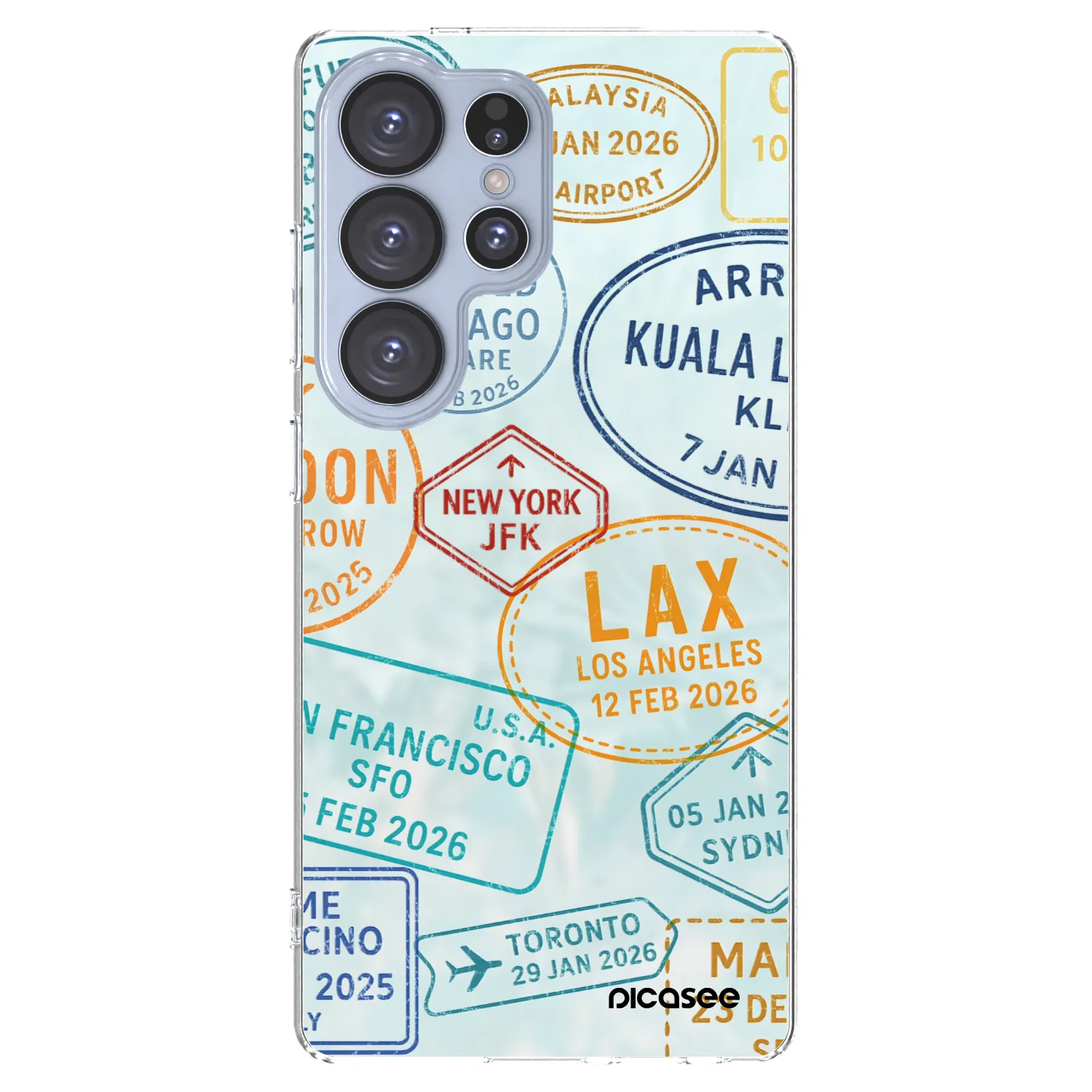 Picasee διαφανής θήκη σιλικόνης Samsung Galaxy S25 Ultra 5G - PASSPORT EDITION