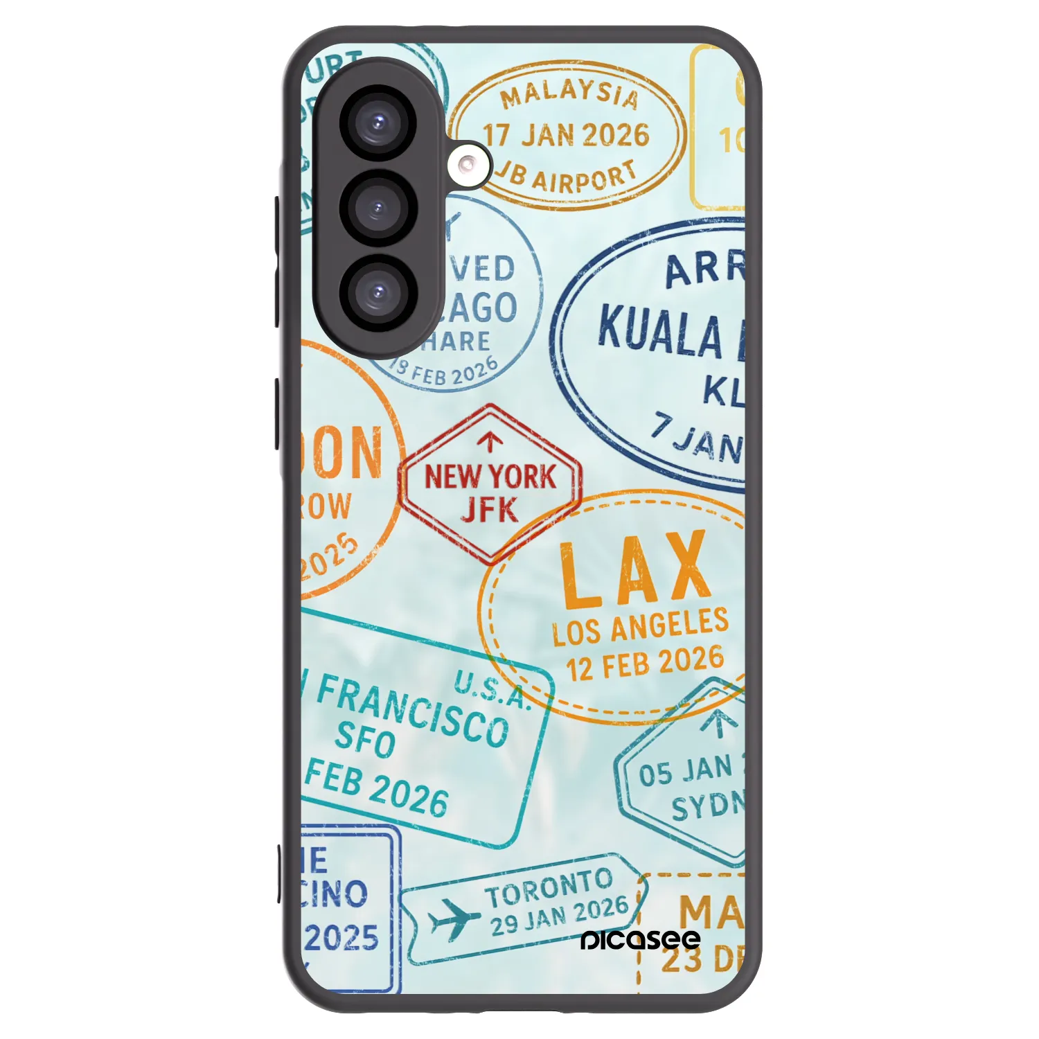 Picasee Μαύρη θήκη σιλικόνης για Samsung Galaxy A26 5G A266B - PASSPORT EDITION