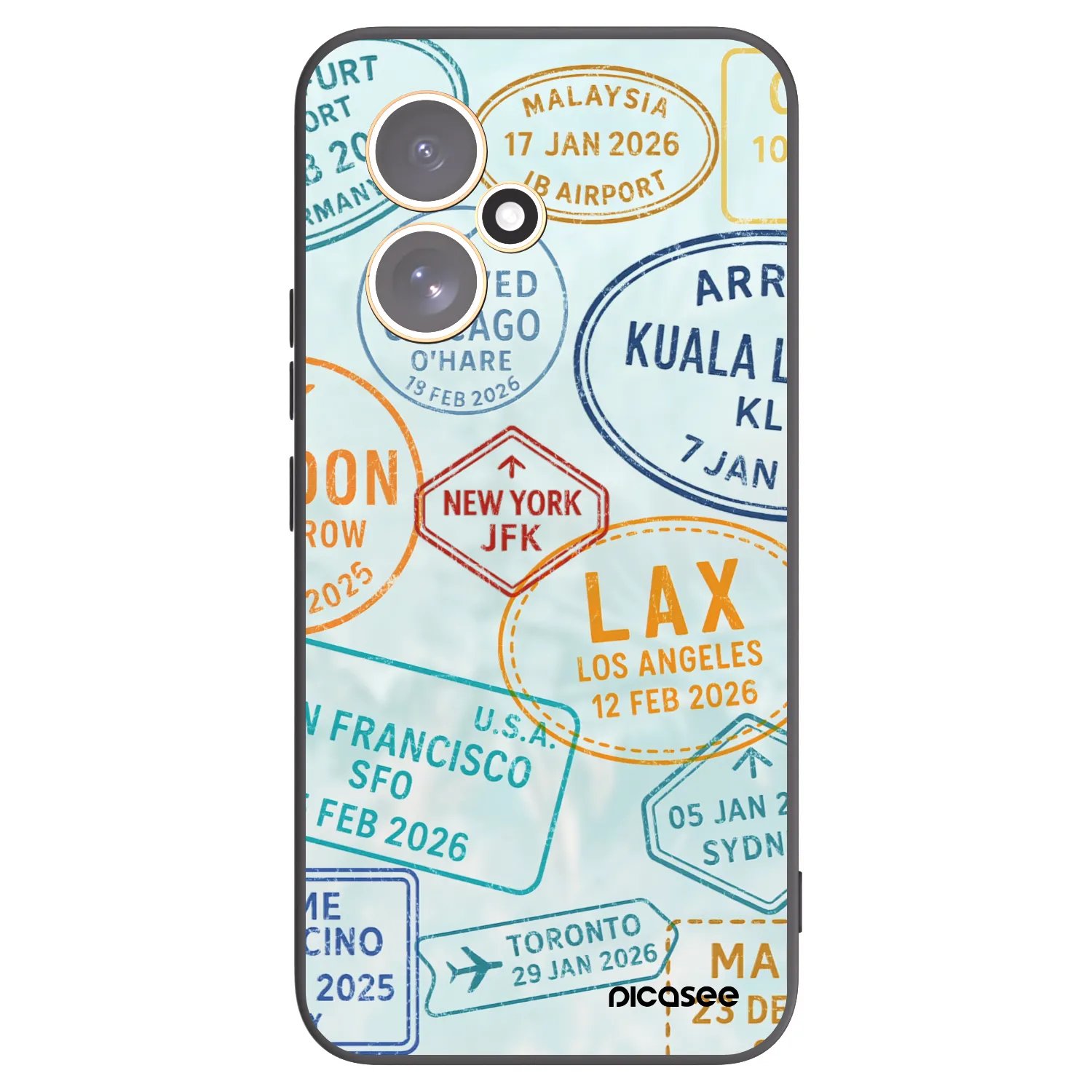 Picasee Μαύρη θήκη σιλικόνης για Honor 400 5G - PASSPORT EDITION