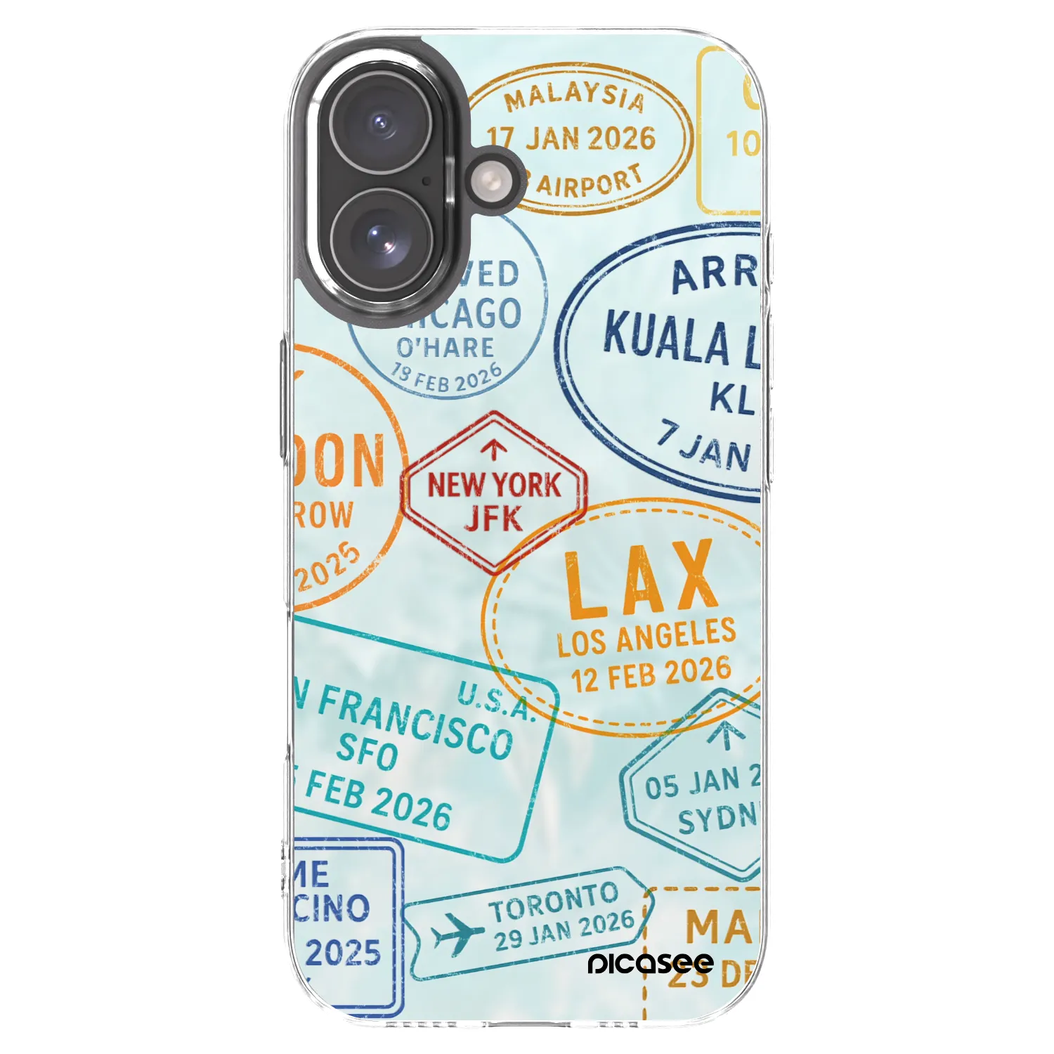 Picasee διαφανής θήκη σιλικόνης Apple iPhone 17 - PASSPORT EDITION