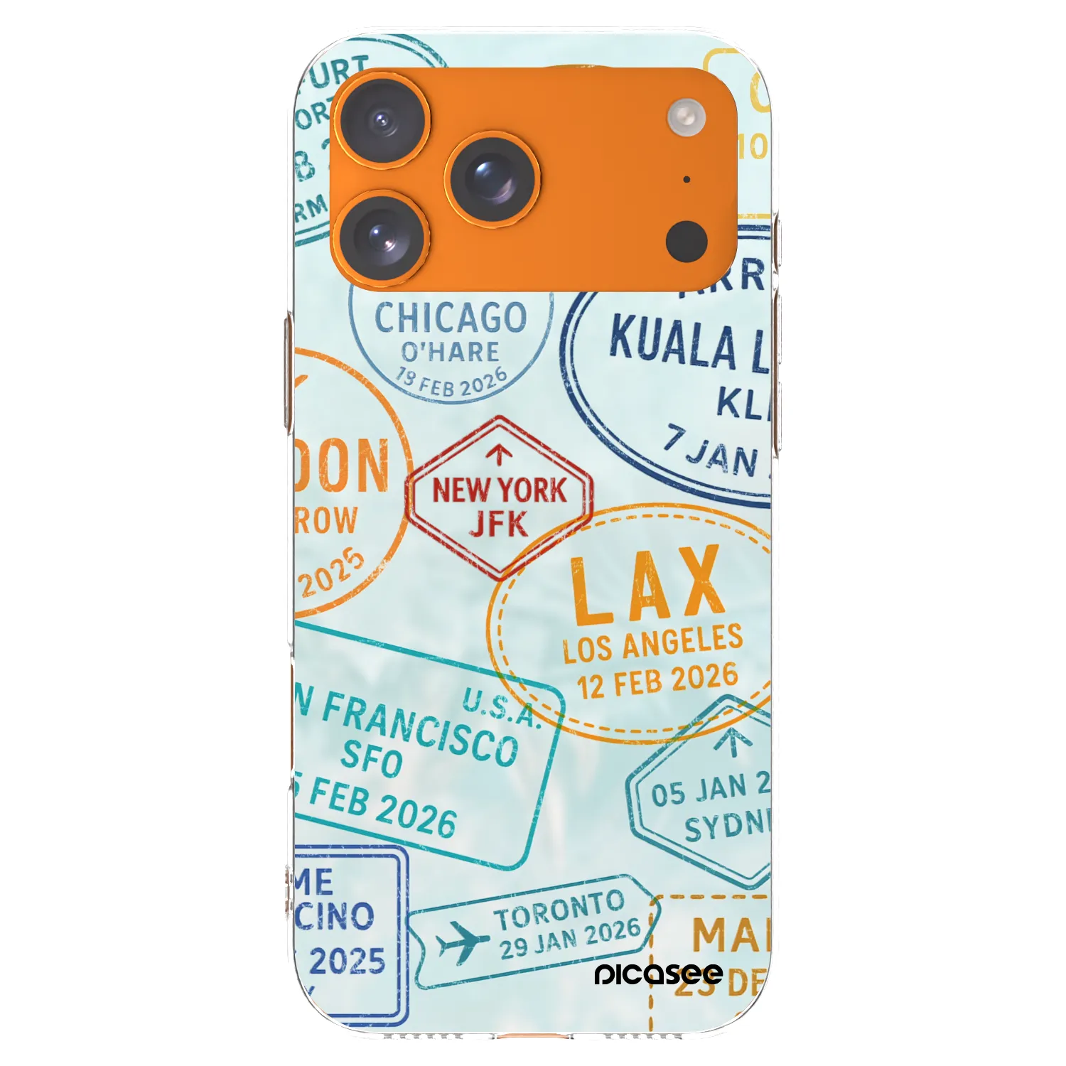 Picasee διαφανής θήκη σιλικόνης Apple iPhone 17 Pro Max - PASSPORT EDITION