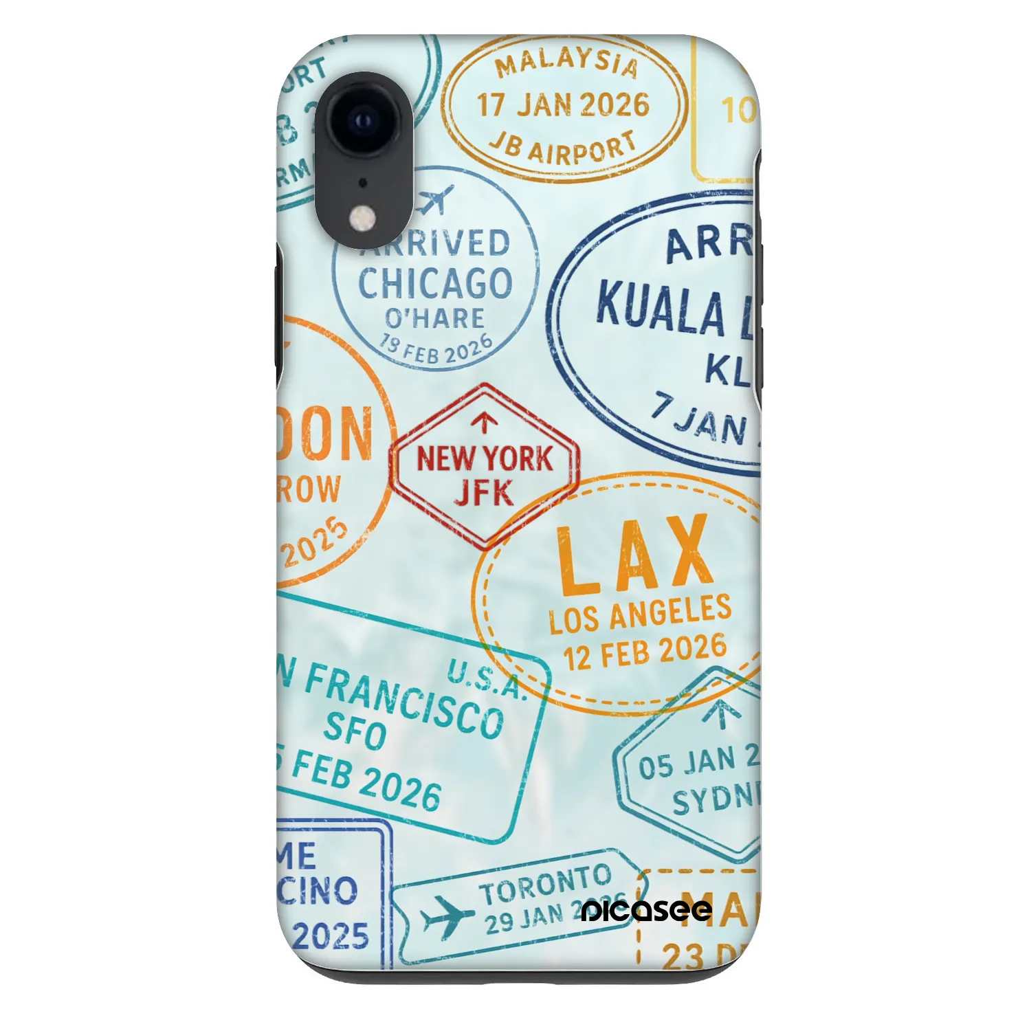 Picasee Fashion Case για Apple iPhone XR - PASSPORT EDITION