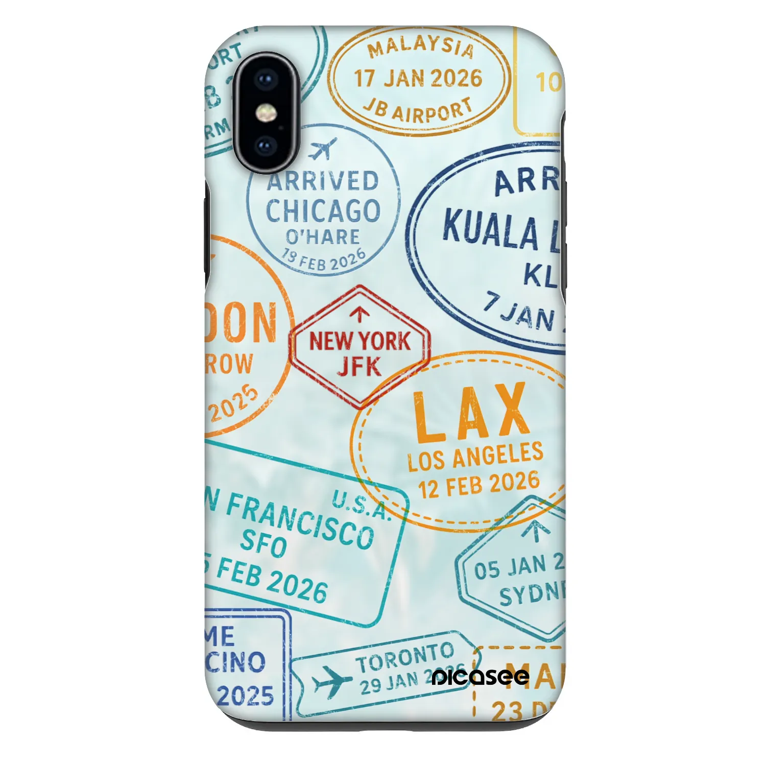 Picasee Fashion Case για Apple iPhone XS Max - PASSPORT EDITION