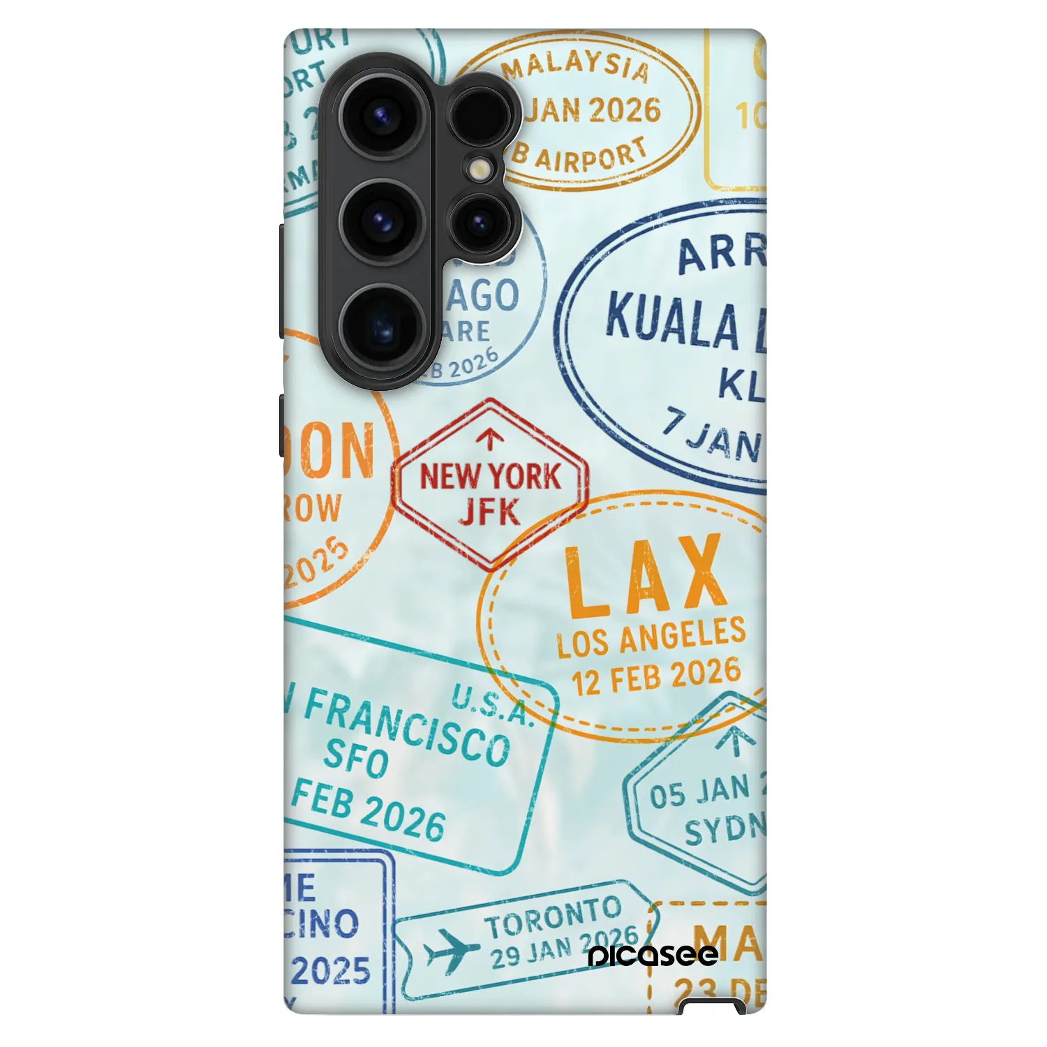 Picasee Fashion Case για Samsung Galaxy S22 Ultra 5G - PASSPORT EDITION