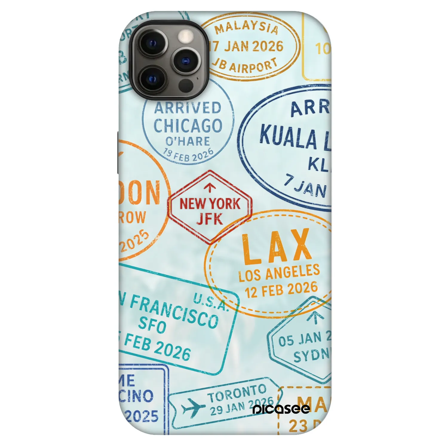 Picasee Fashion Case MagSafe για Apple iPhone 12 Pro Max - PASSPORT EDITION