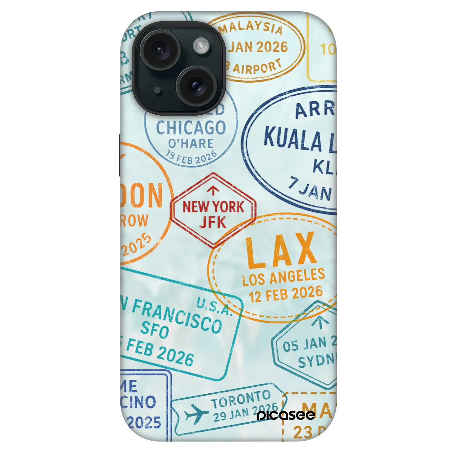 Picasee Fashion Case MagSafe για Apple iPhone 15 - PASSPORT EDITION