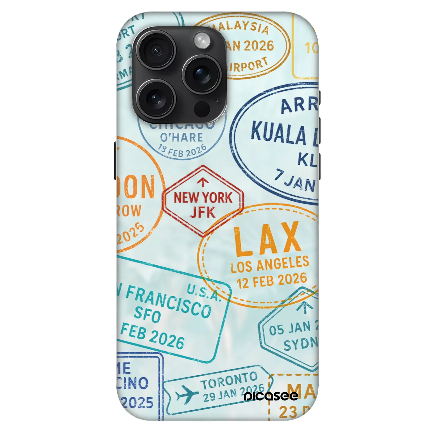 Picasee Fashion Case MagSafe για Apple iPhone 15 Pro Max - PASSPORT EDITION