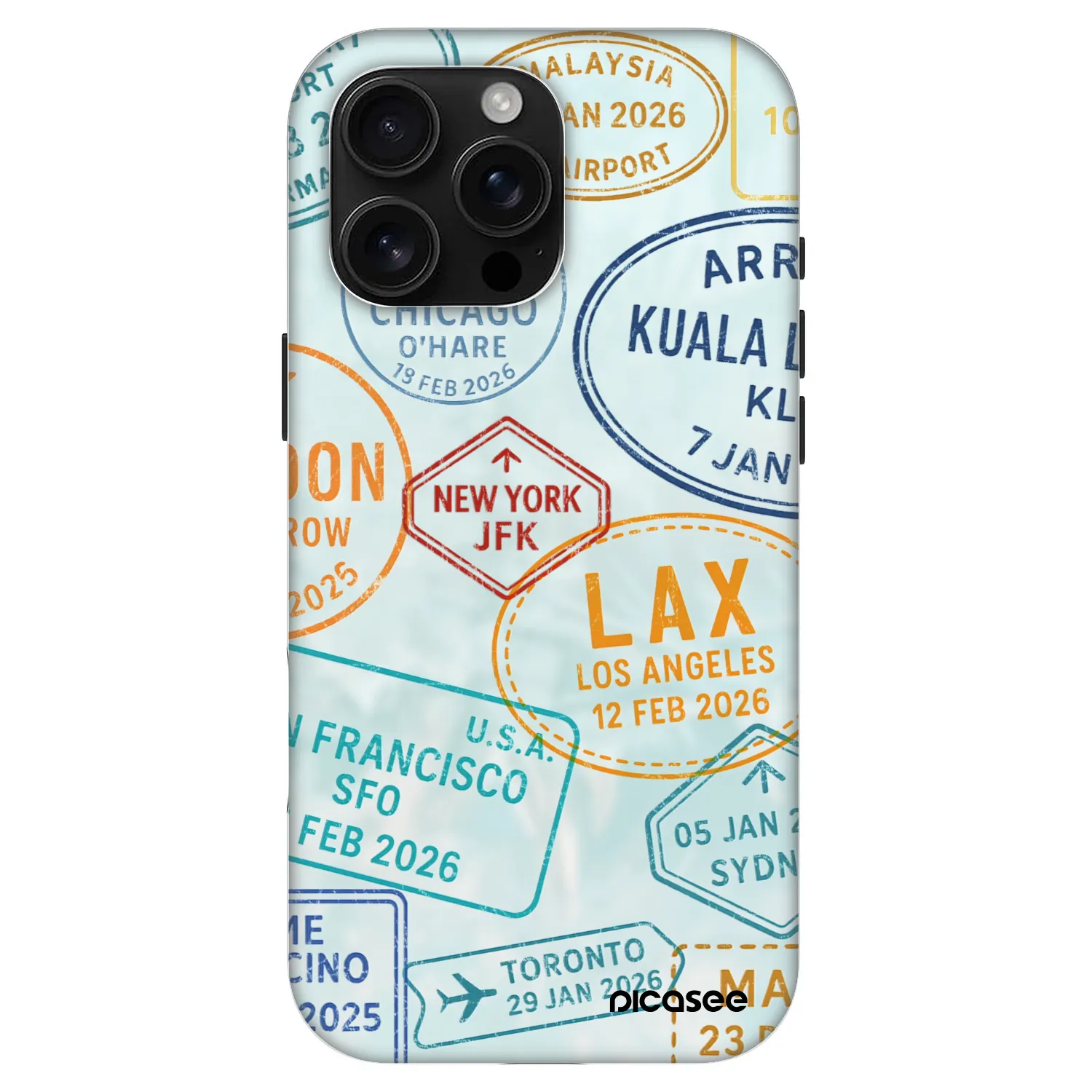 Picasee Fashion Case MagSafe για Apple iPhone 16 Pro Max - PASSPORT EDITION