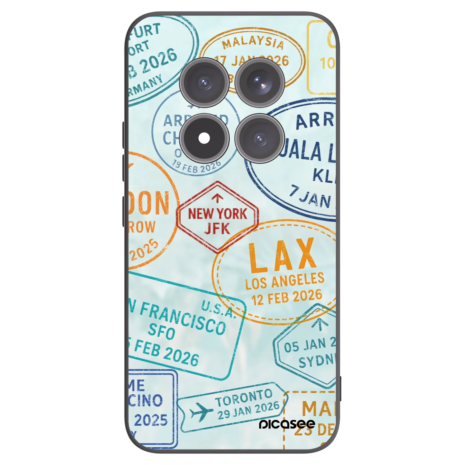 Picasee Μαύρη θήκη σιλικόνης για Xiaomi Redmi Note 15 Pro+ - PASSPORT EDITION