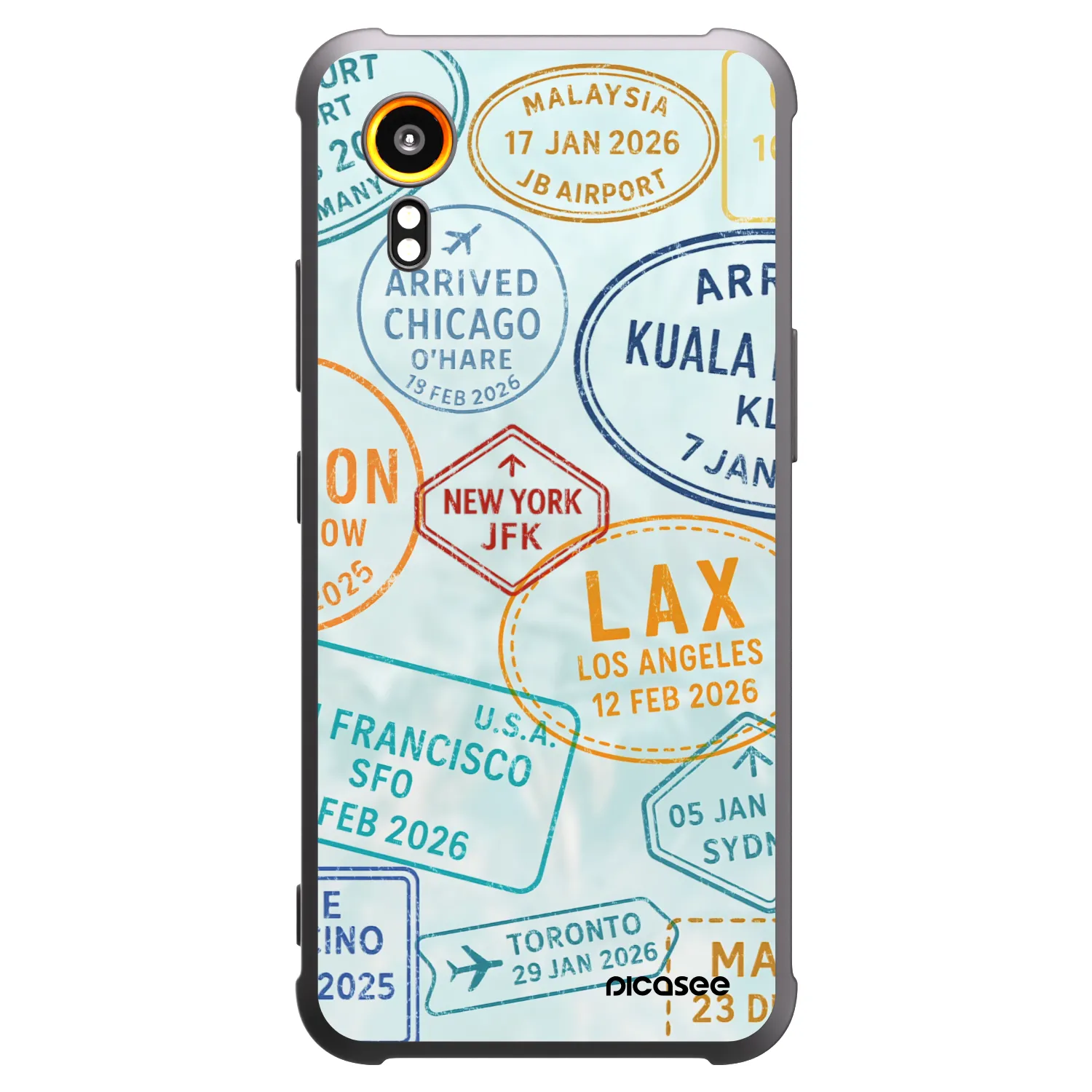 Picasee Μαύρη θήκη σιλικόνης για Samsung Galaxy Xcover 7 - PASSPORT EDITION