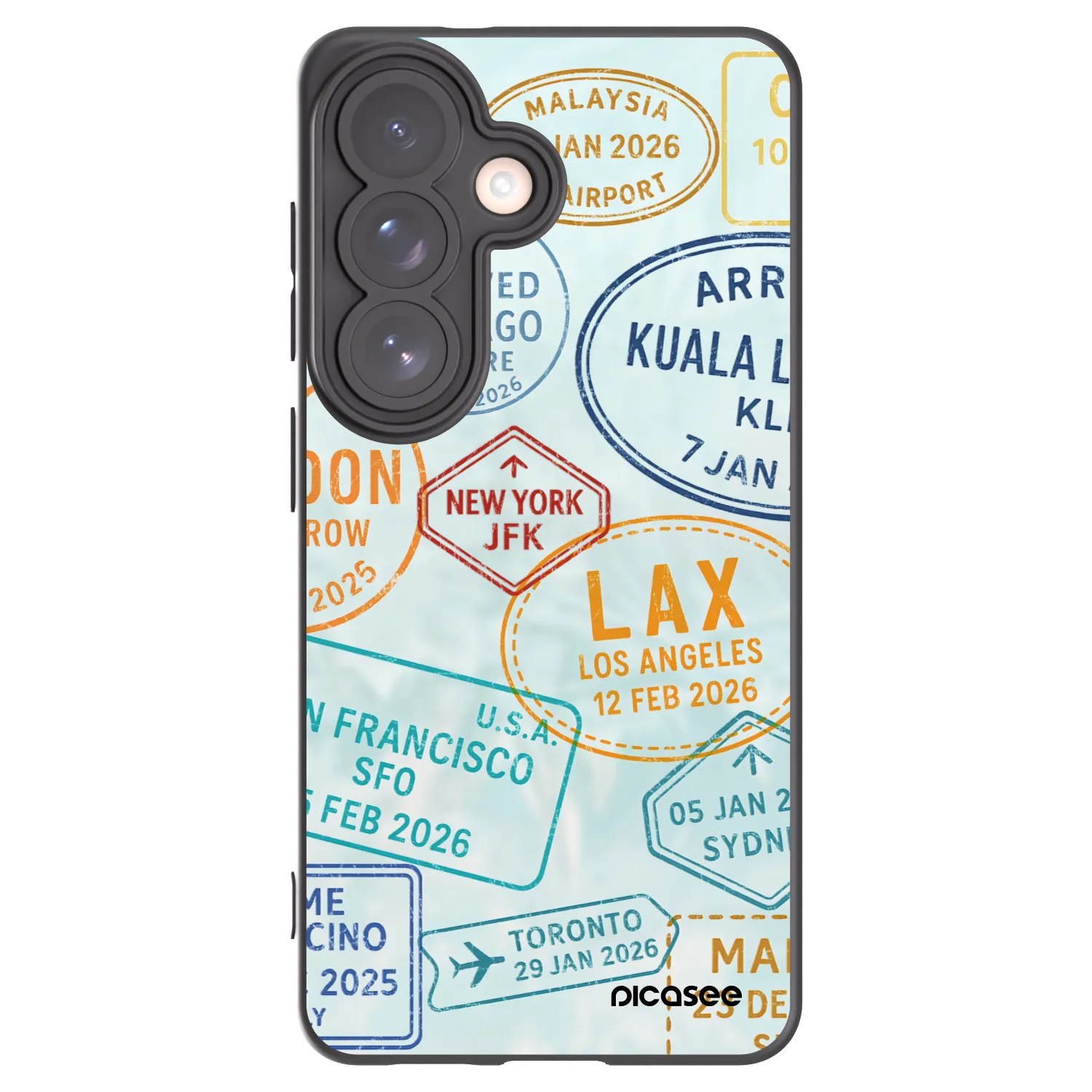 Picasee Μαύρη θήκη σιλικόνης για Samsung Galaxy S26 - PASSPORT EDITION