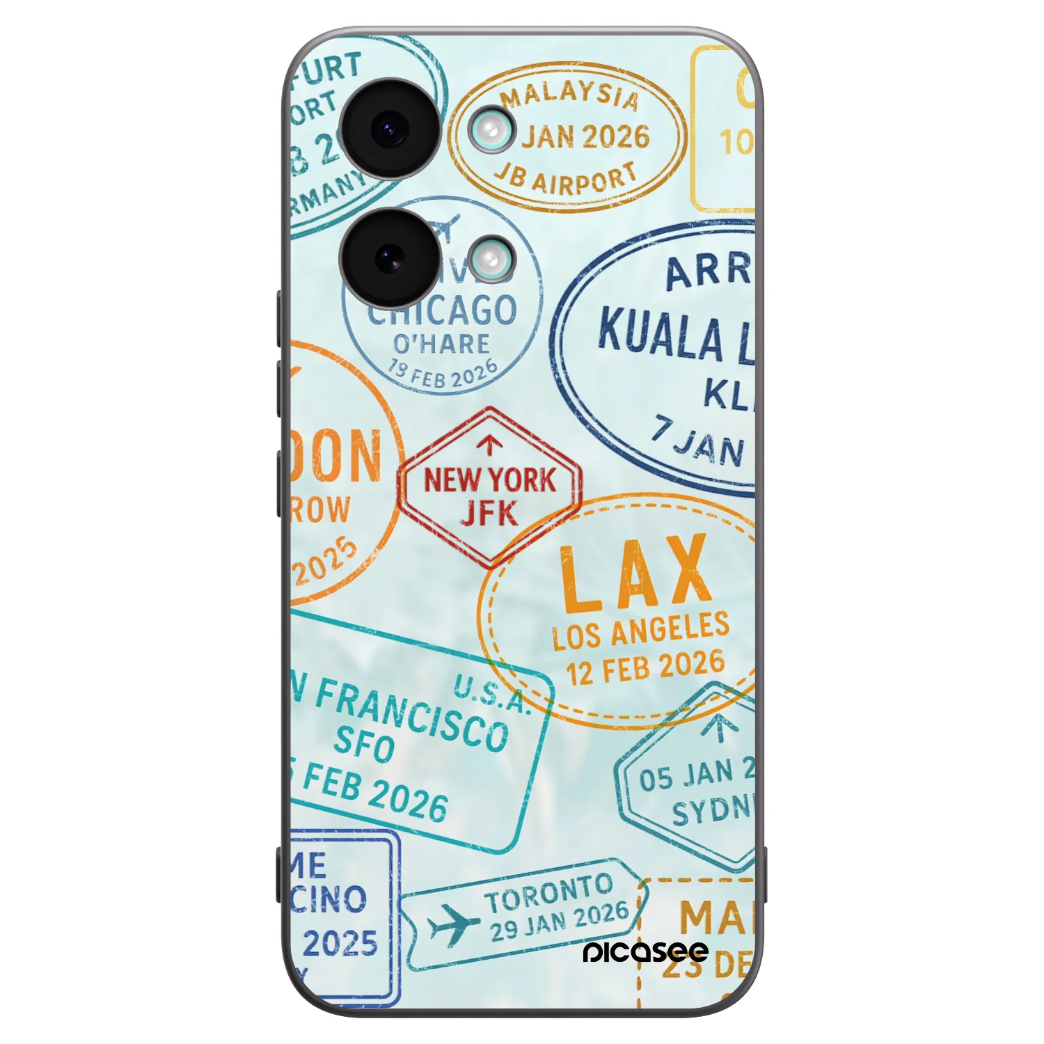 Picasee Μαύρη θήκη σιλικόνης για Xiaomi Poco X8 Pro Max - PASSPORT EDITION