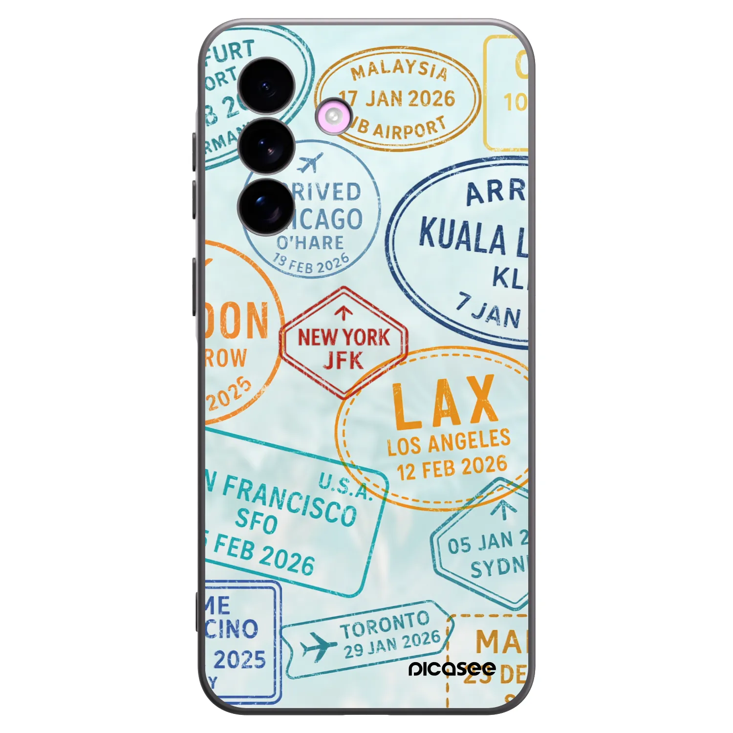 Picasee Μαύρη θήκη σιλικόνης για Samsung Galaxy A57 5G - PASSPORT EDITION