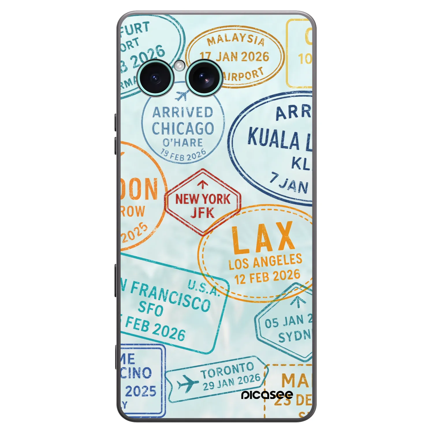 Picasee Μαύρη θήκη σιλικόνης για Sony Xperia 10 VII - PASSPORT EDITION