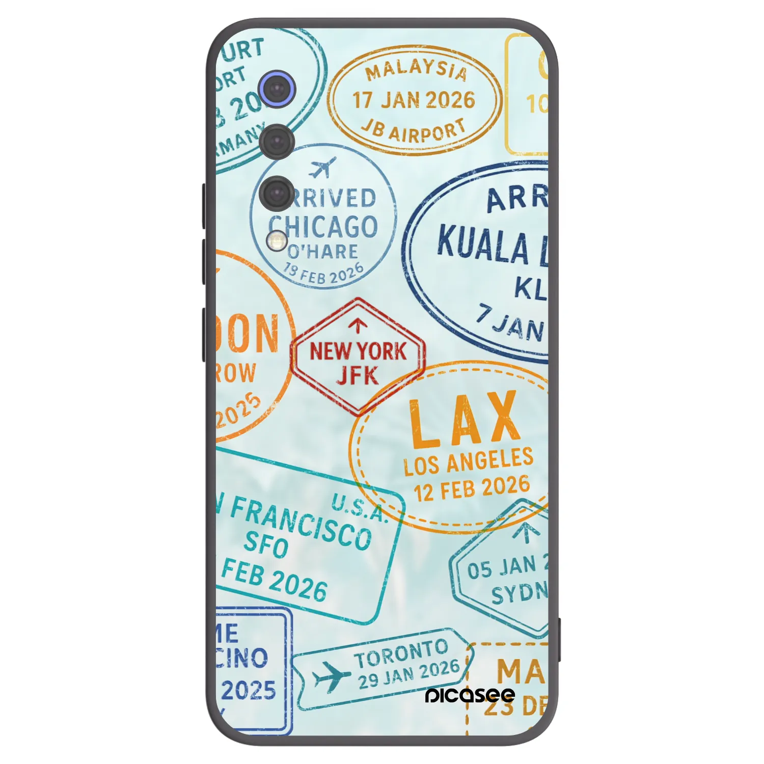 Picasee Μαύρη θήκη σιλικόνης για Xiaomi Mi 9 SE - PASSPORT EDITION