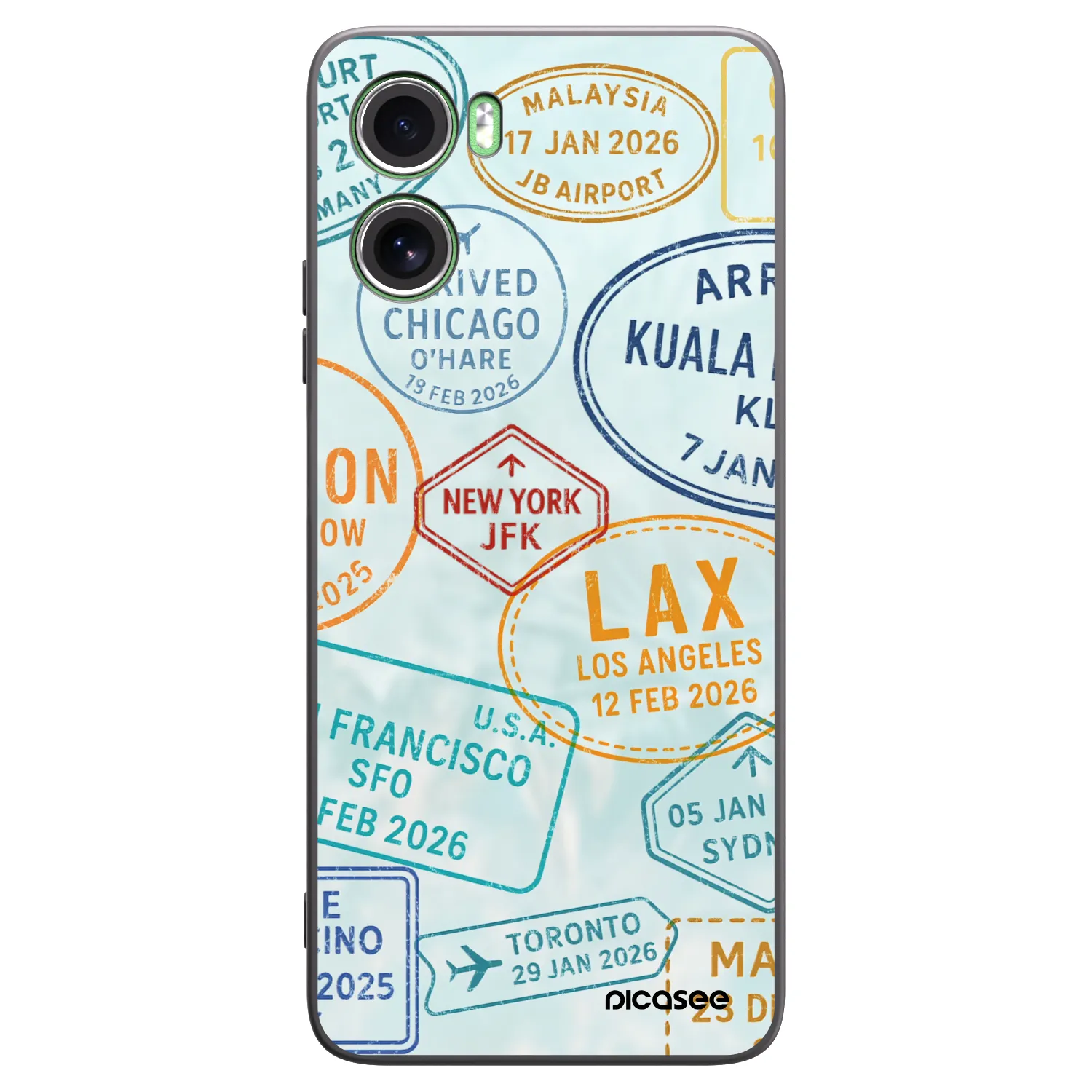 Picasee Μαύρη θήκη σιλικόνης για Motorola Moto G06 - PASSPORT EDITION