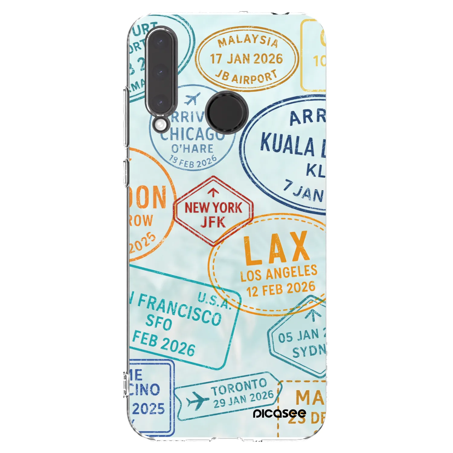Picasee διαφανής θήκη σιλικόνης Honor 20 Lite - PASSPORT EDITION