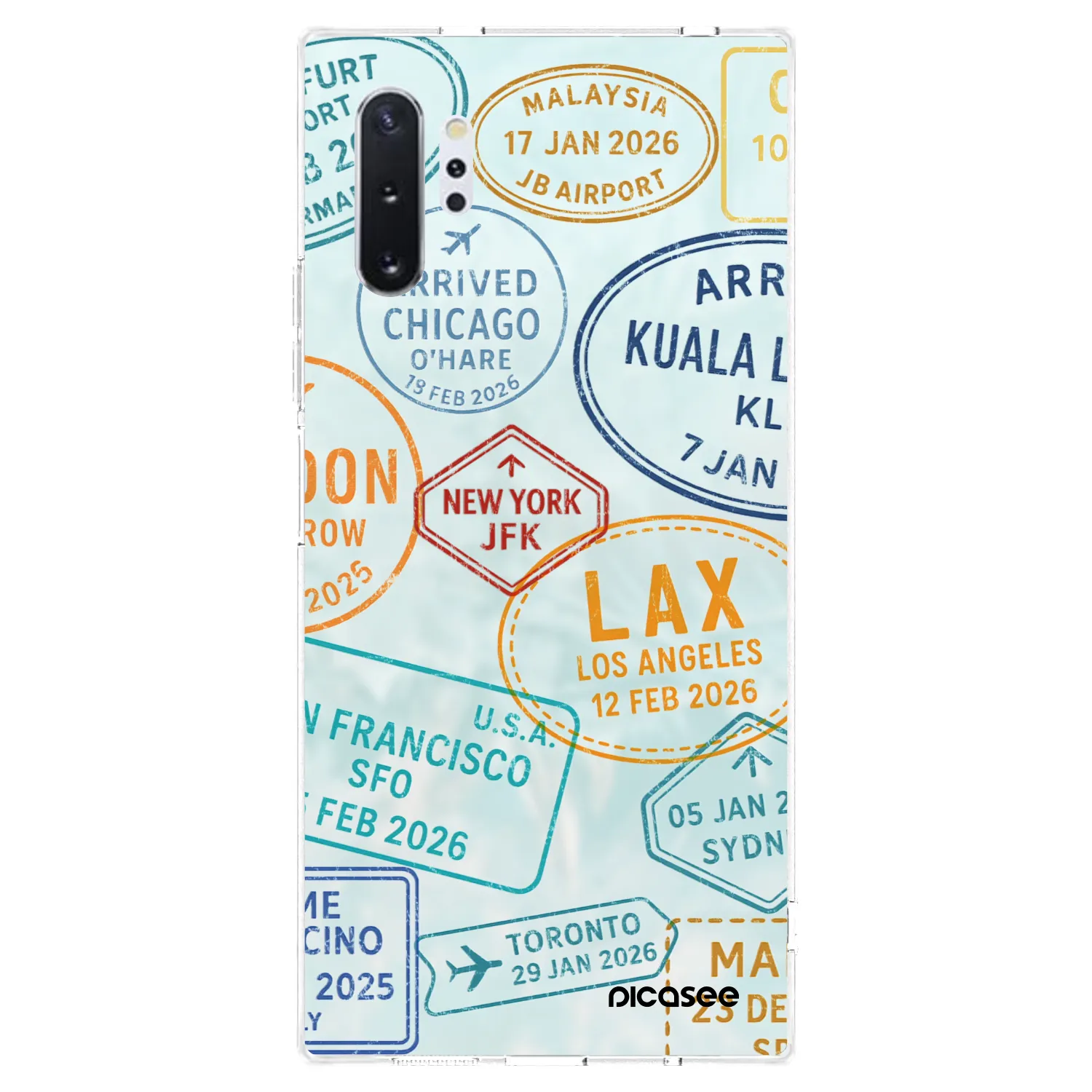 Picasee διαφανής θήκη σιλικόνης Samsung Galaxy Note 10+ N975F - PASSPORT EDITION