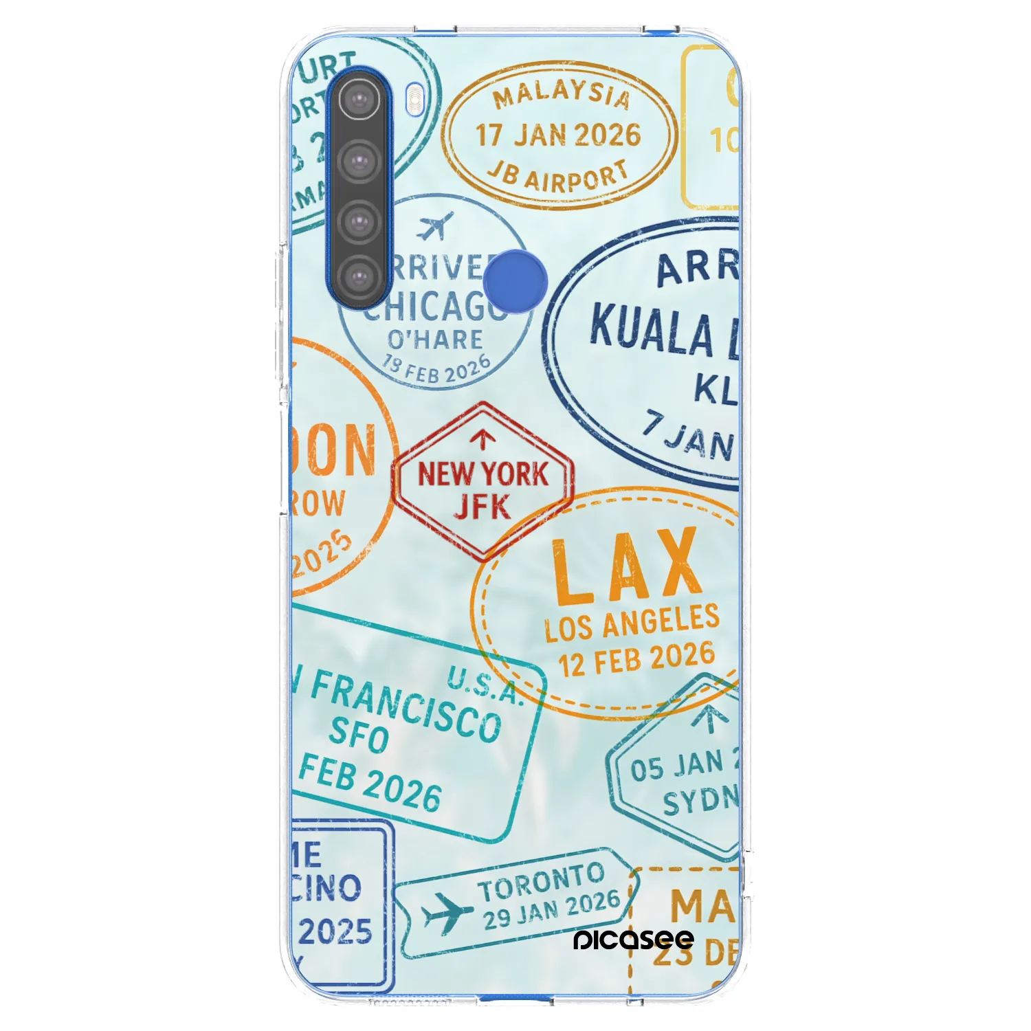 Picasee διαφανής θήκη σιλικόνης Xiaomi Redmi Note 8T - PASSPORT EDITION