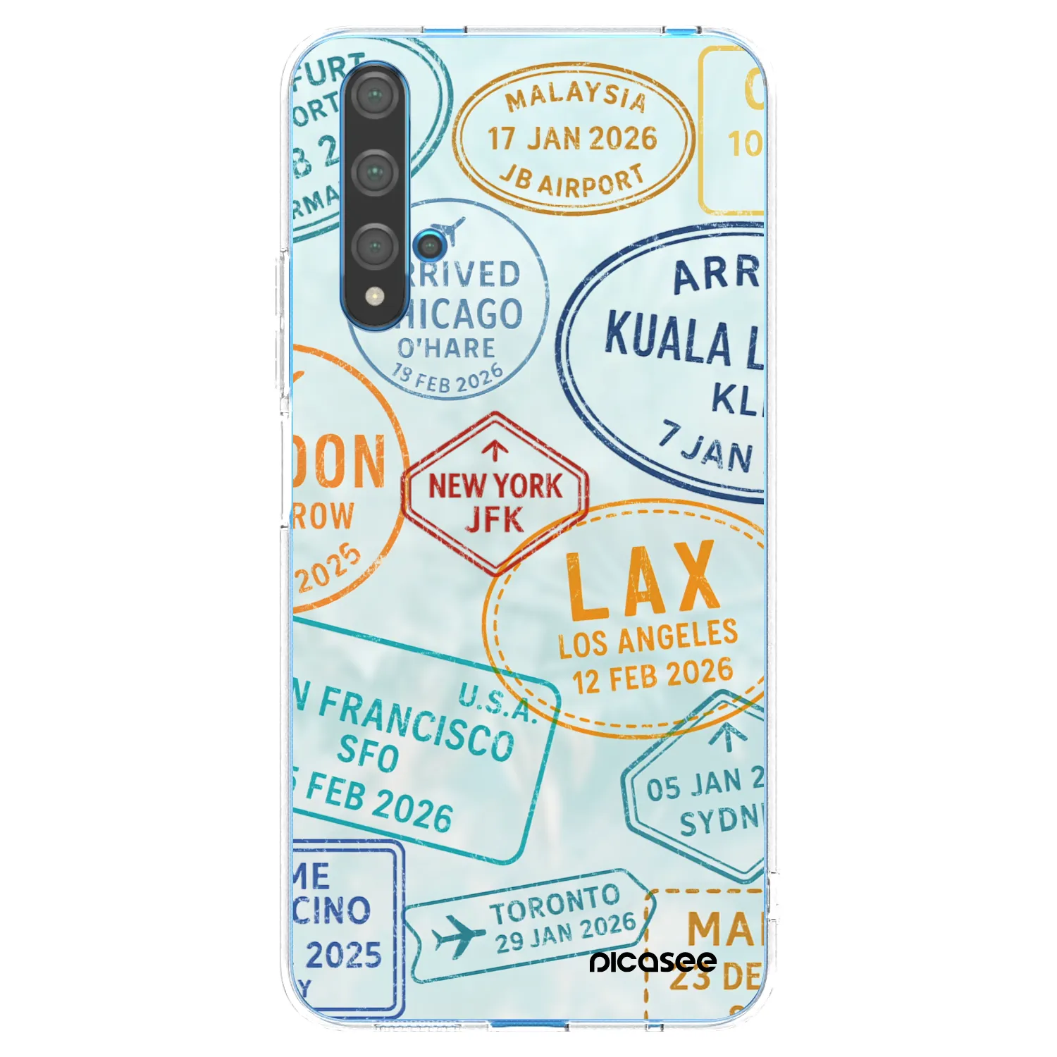 Picasee διαφανής θήκη σιλικόνης Huawei Nova 5T - PASSPORT EDITION