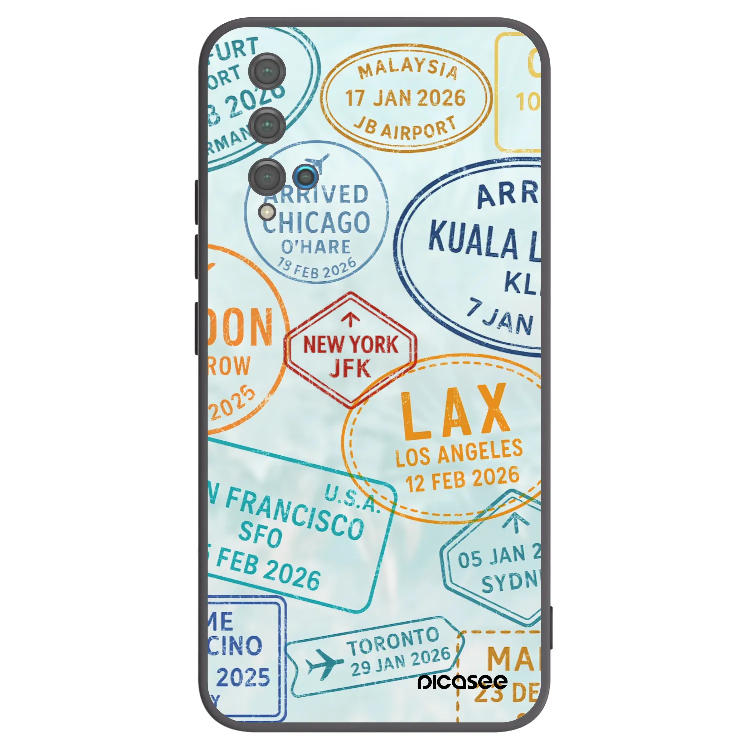Picasee Μαύρη θήκη σιλικόνης για Huawei Nova 5T - PASSPORT EDITION