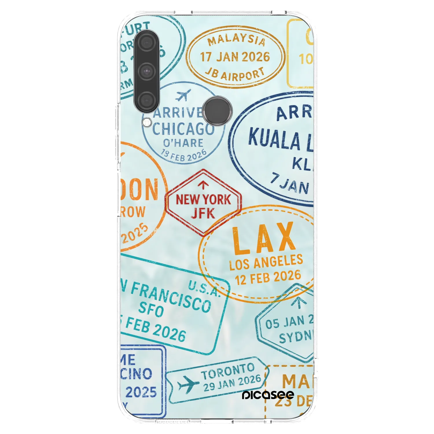 Picasee διαφανής θήκη σιλικόνης Huawei P40 Lite E - PASSPORT EDITION