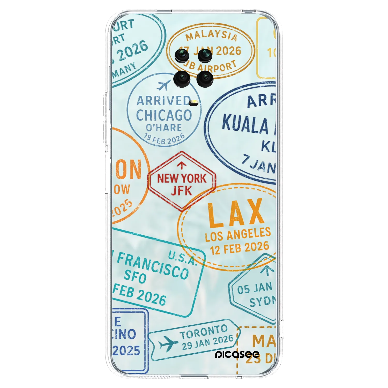 Picasee διαφανής θήκη σιλικόνης Xiaomi Redmi Note 9S - PASSPORT EDITION