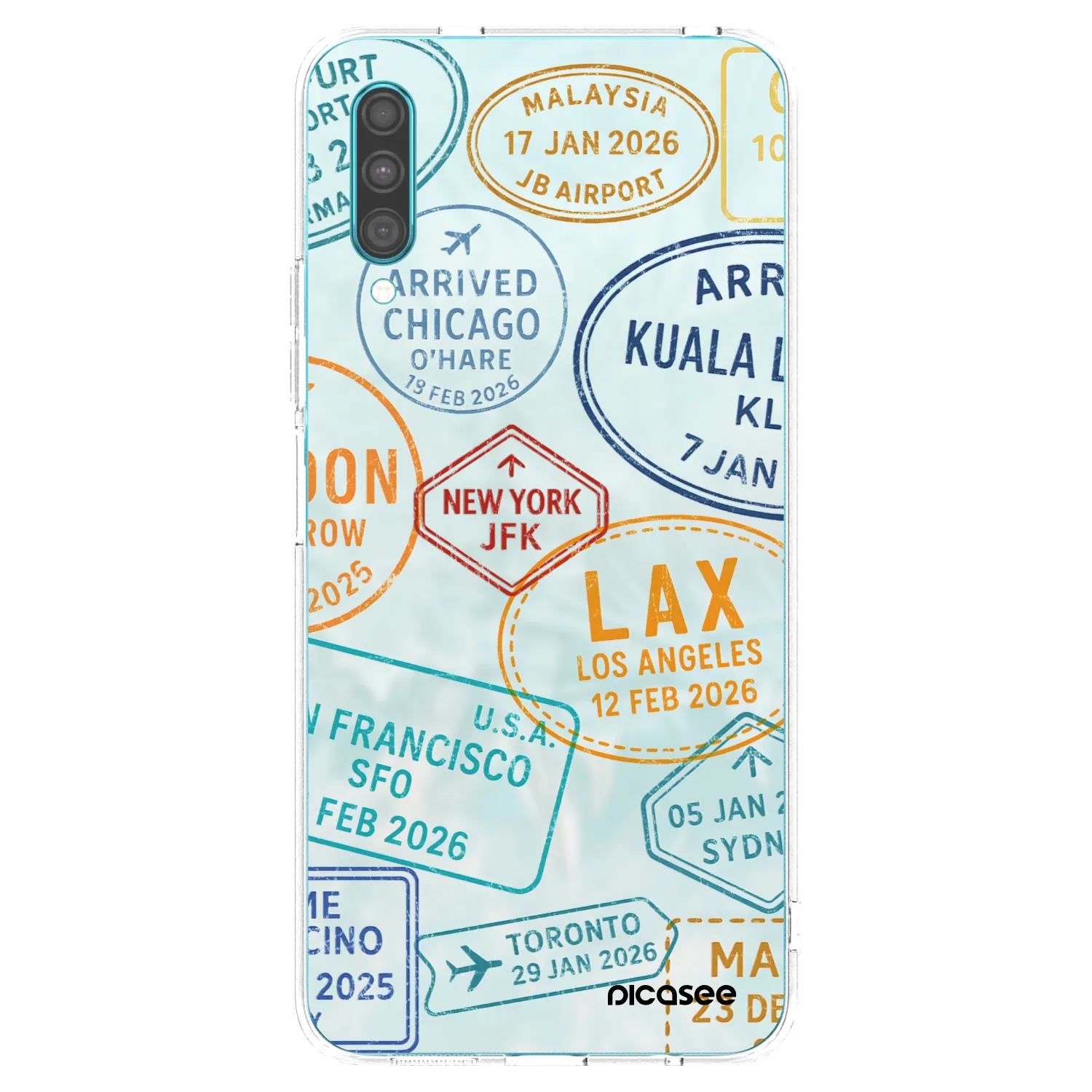 Picasee διαφανής θήκη σιλικόνης Samsung Galaxy A30s A307F - PASSPORT EDITION