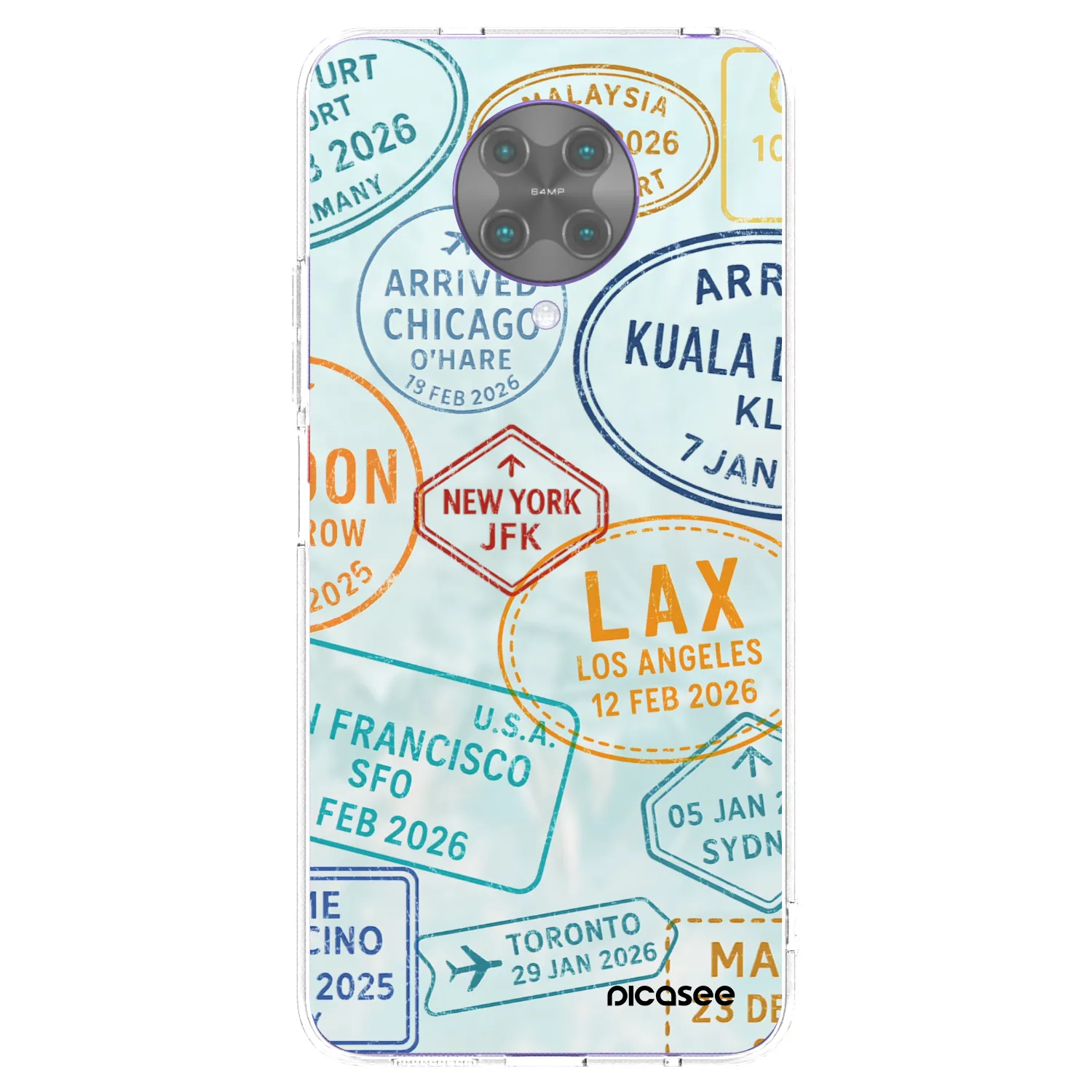 Picasee διαφανής θήκη σιλικόνης Xiaomi Poco F2 Pro - PASSPORT EDITION