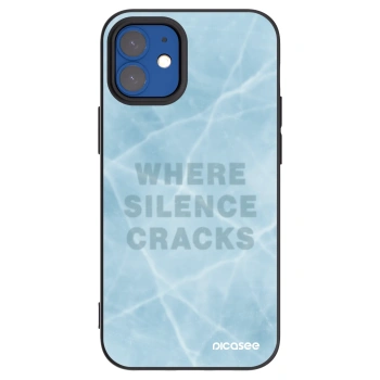 Picasee Μαύρη θήκη σιλικόνης για Apple iPhone 12 mini - SILENCE