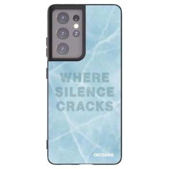 Picasee Μαύρη θήκη σιλικόνης για Samsung Galaxy S21 Ultra 5G G998B - SILENCE