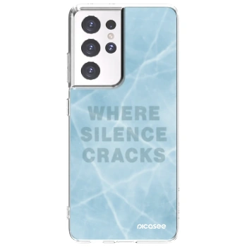 Picasee διαφανής θήκη σιλικόνης Samsung Galaxy S21 Ultra 5G G998B - SILENCE
