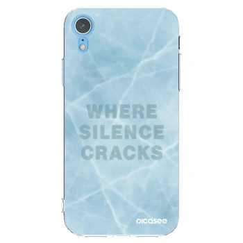 Picasee διαφανής θήκη σιλικόνης Apple iPhone XR - SILENCE