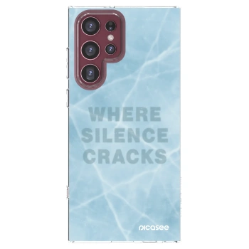 Picasee διαφανής θήκη σιλικόνης Samsung Galaxy S22 Ultra 5G - SILENCE