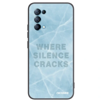 Picasee Μαύρη θήκη σιλικόνης για OPPO Reno 5 5G - SILENCE