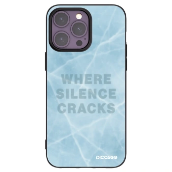 Picasee Μαύρη θήκη σιλικόνης για Apple iPhone 14 Pro Max - SILENCE