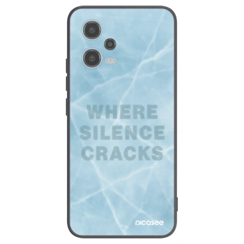 Picasee Μαύρη θήκη σιλικόνης για Xiaomi Redmi Note 12 5G - SILENCE