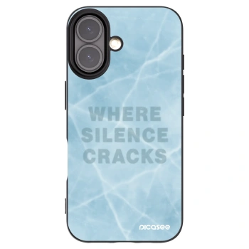 Picasee Μαύρη θήκη σιλικόνης για Apple iPhone 16 - SILENCE