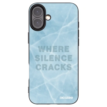 Picasee Μαύρη θήκη σιλικόνης για Apple iPhone 16 Plus - SILENCE