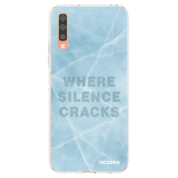 Picasee διαφανής θήκη σιλικόνης Samsung Galaxy A70 A705F - SILENCE