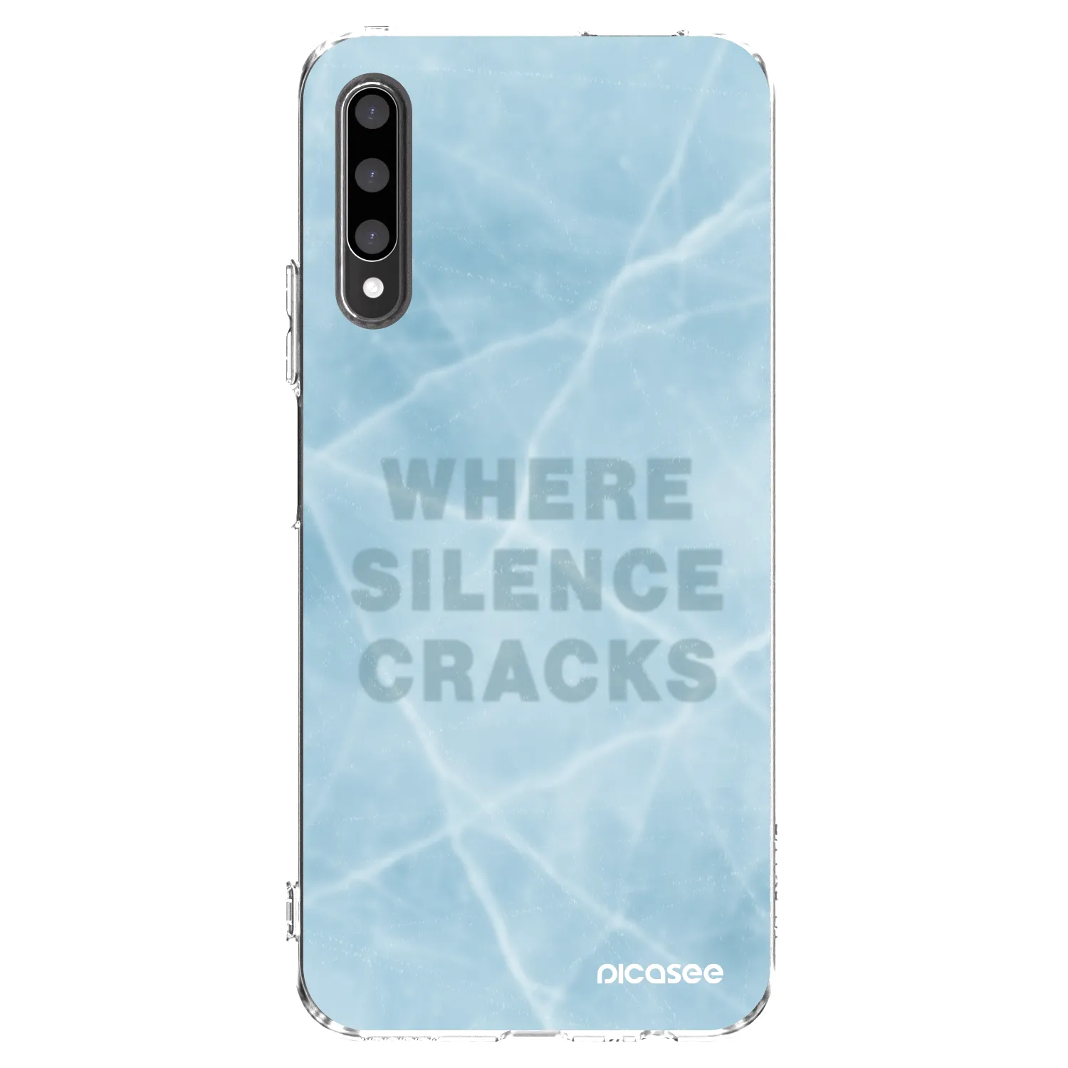 Picasee διαφανής θήκη σιλικόνης Honor 9X Pro - SILENCE