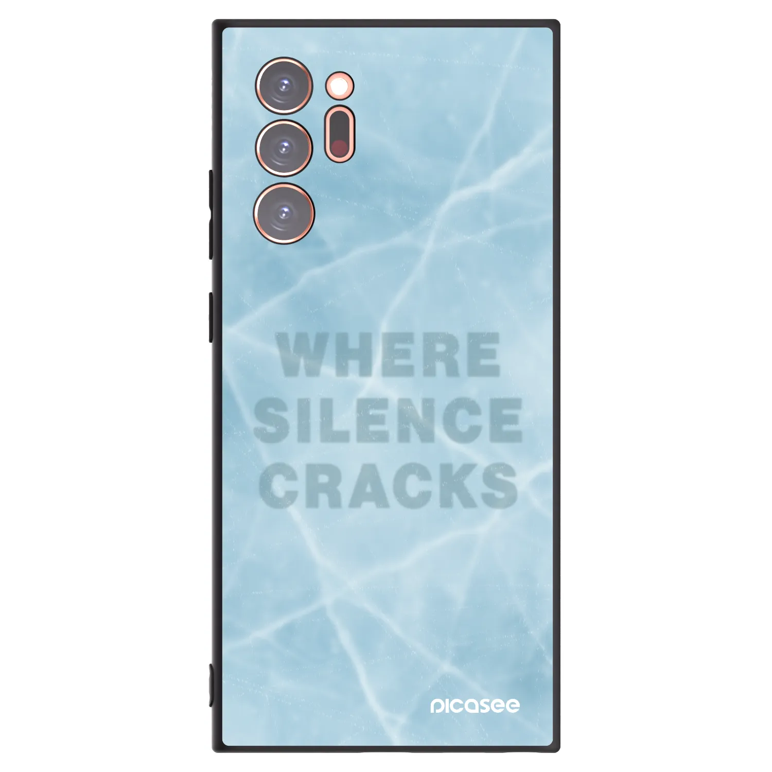 Picasee Μαύρη θήκη σιλικόνης για Samsung Galaxy Note 20 Ultra - SILENCE