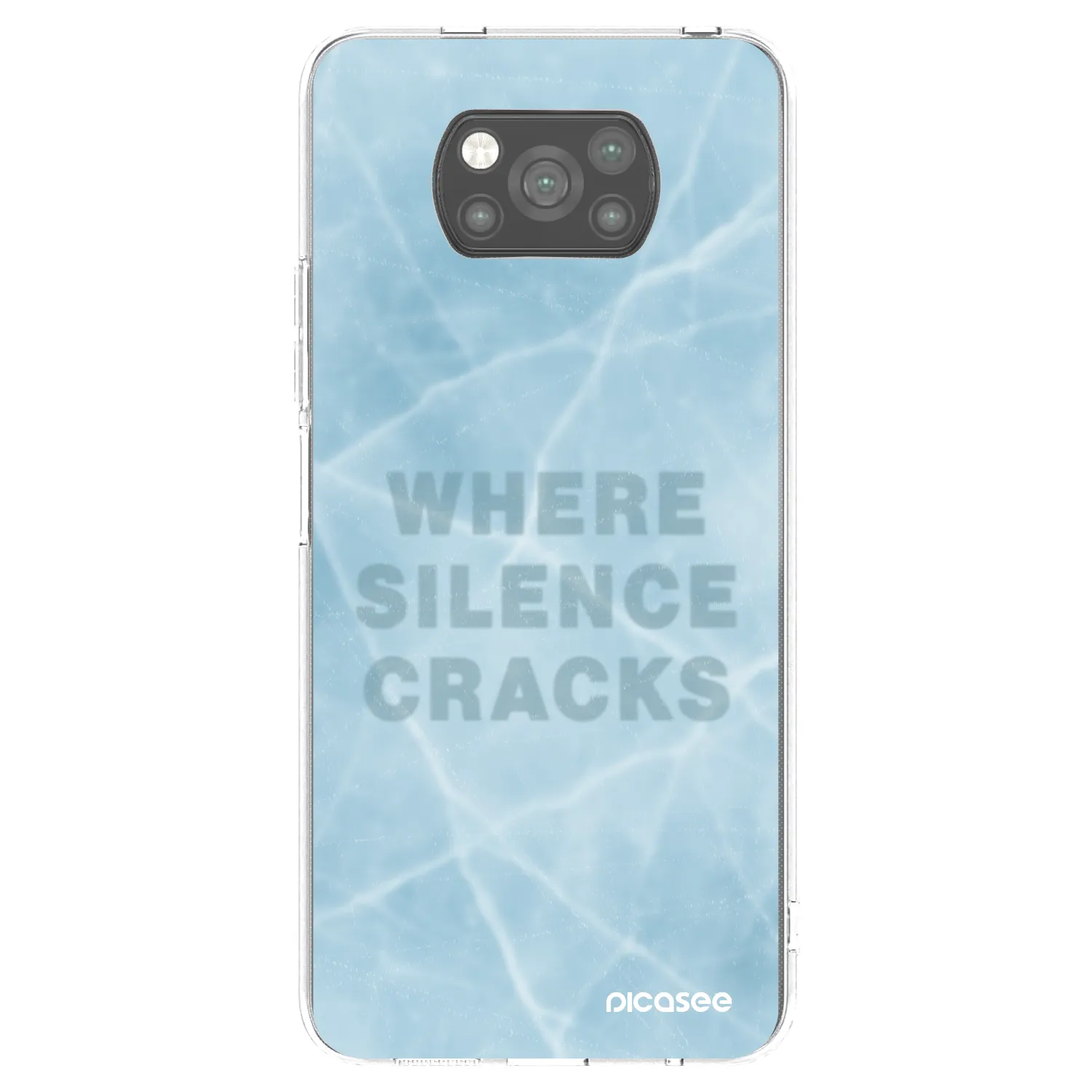 Picasee Μαύρη θήκη σιλικόνης για Xiaomi Poco X3 - SILENCE