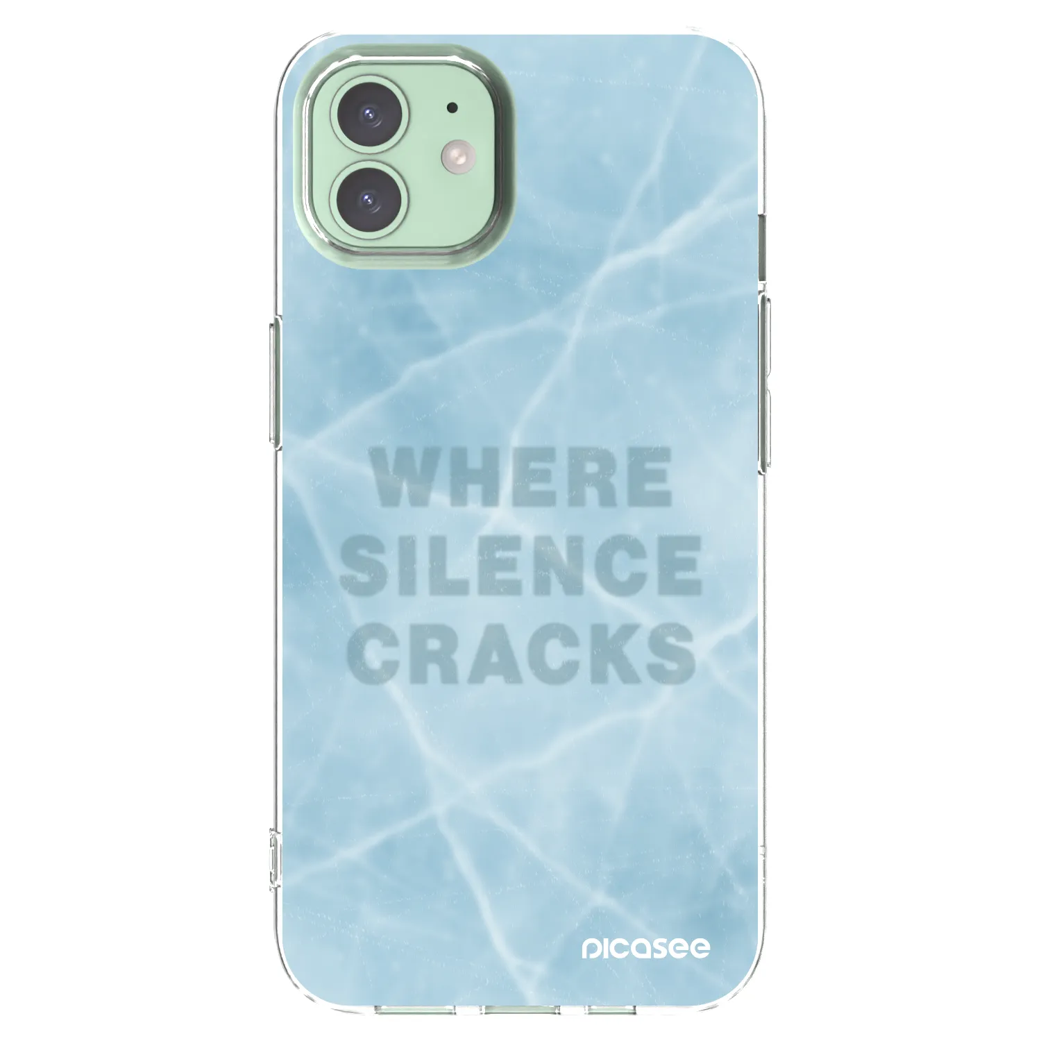 Picasee διαφανής θήκη σιλικόνης Apple iPhone 12 - SILENCE