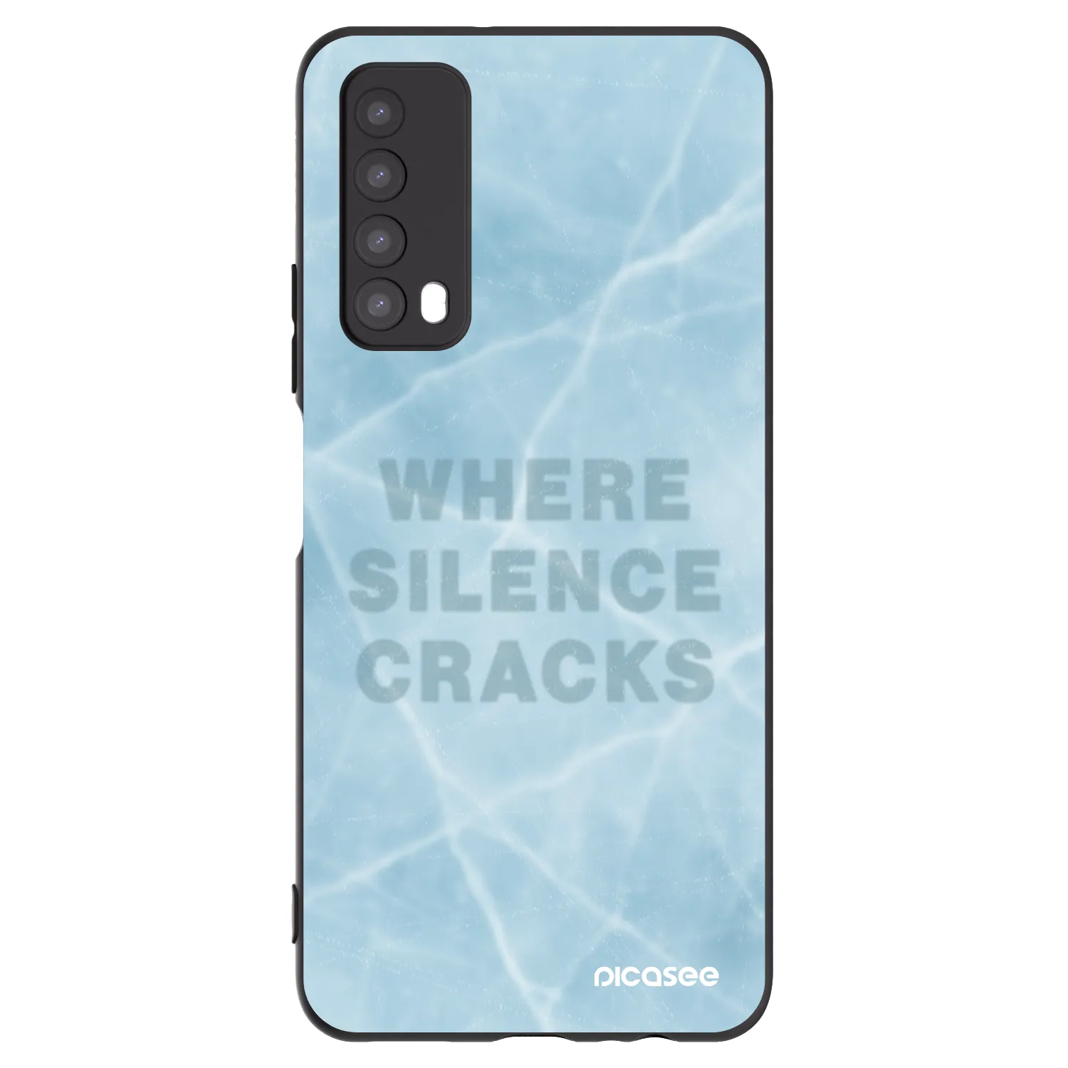 Picasee Μαύρη θήκη σιλικόνης για Huawei P Smart 2021 - SILENCE