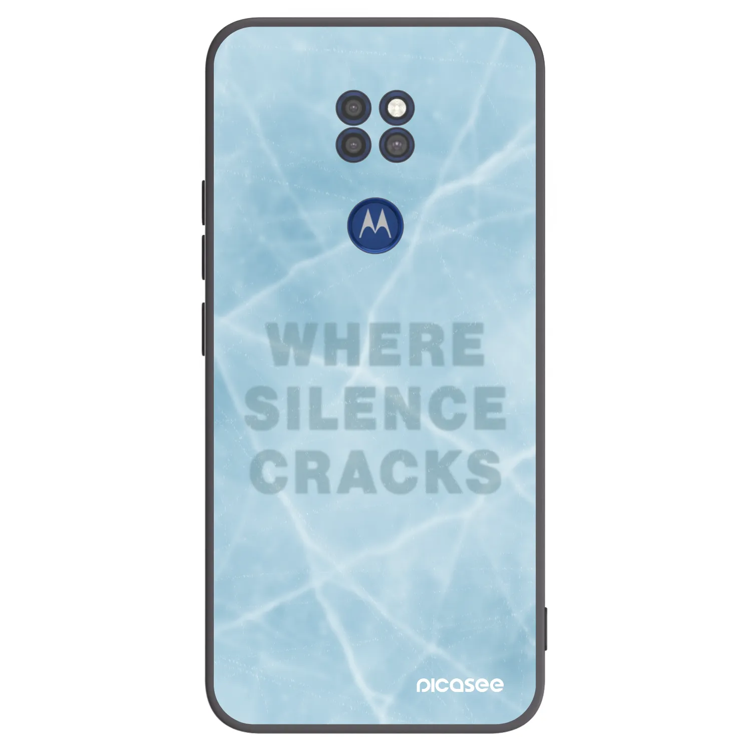 Picasee Μαύρη θήκη σιλικόνης για Motorola Moto G9 Play - SILENCE