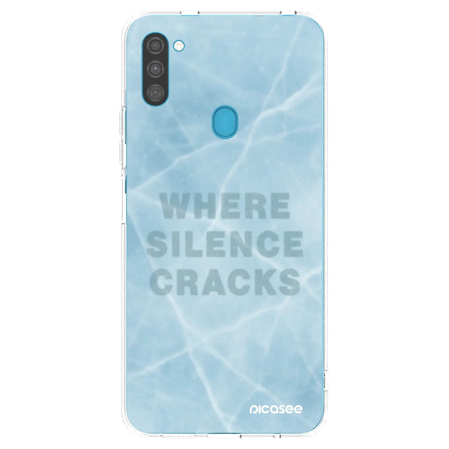 Picasee διαφανής θήκη σιλικόνης Samsung Galaxy M11 - SILENCE